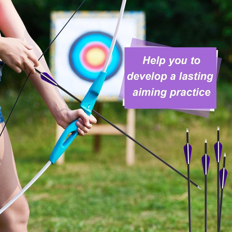 Arrowbash 24 Pcs 31.5 Inch Arrows for Compound Bow Hunting Arrows Carbon Arrows with 3 Inch Plastic Arrow Feathers and Removable Tips 500-600 Spine Archery Target Arrows for Recurve Bow - Image 5